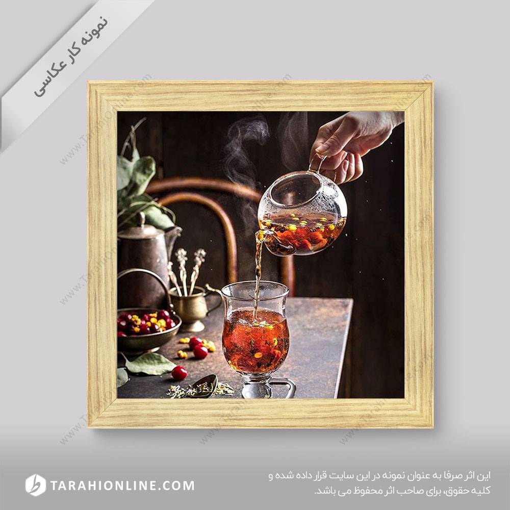 عکاسی از نوشیدنی ها - چای میوه ای ۳